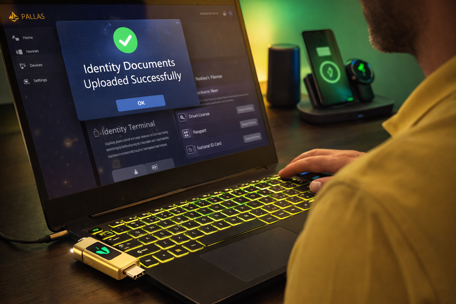 PALLAS Digital Identity — hardware-bound biometric authentication