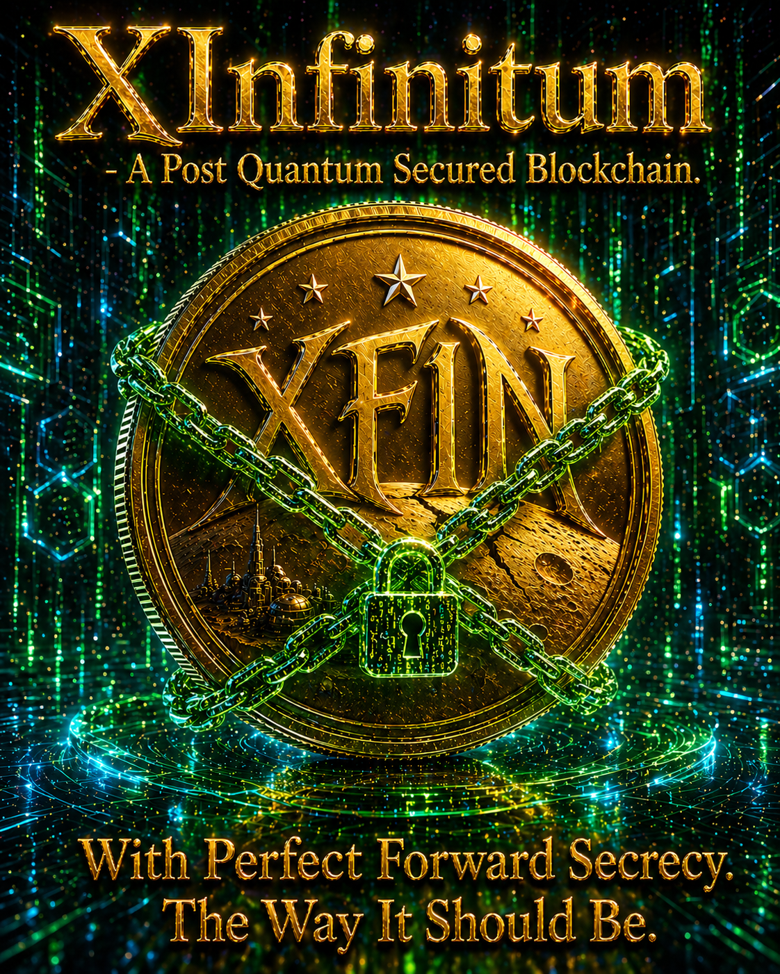XInfinitum — Perfect Forward Secrecy — A Post-Quantum Secured Blockchain